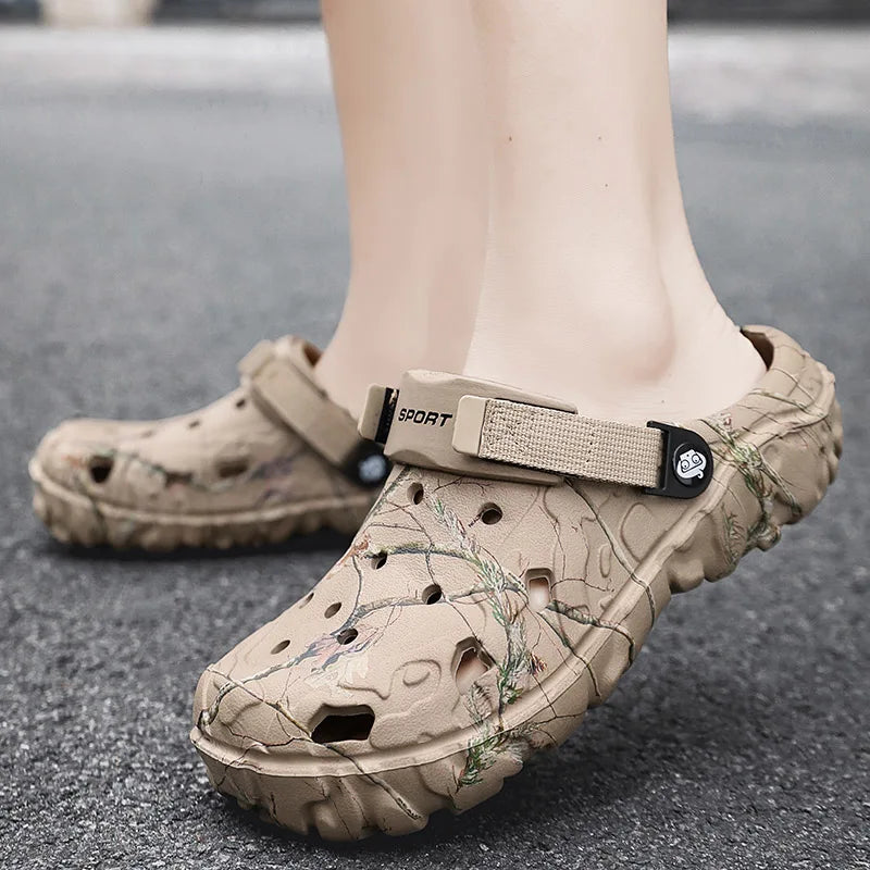 2024 Summer Men's Sandals New Home Garden Shoes Comfortable and Lightweight Men Slippers Non-Slip Soft Bottom Flip Flop Sandals