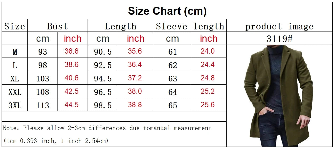 Male Streetwear Jackets Man's Solid Color Casual Outerwear And Coats Single Breasted Lapel Wool Men's Jacket For Spring Winter