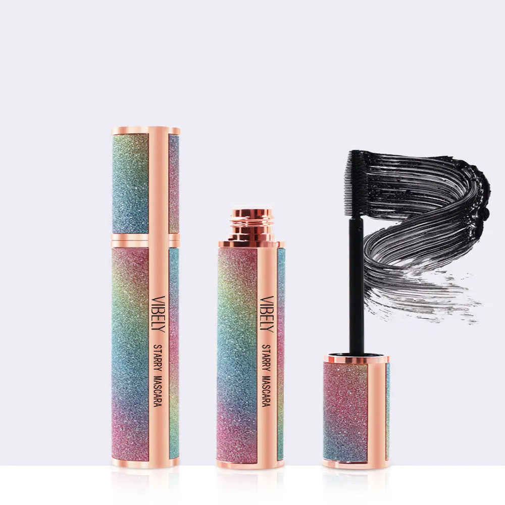 4D Brilliant Starry Sky Black  Mascara Slim, Thick, Curled, Waterproof, Long lasting, Non Staying Mascara