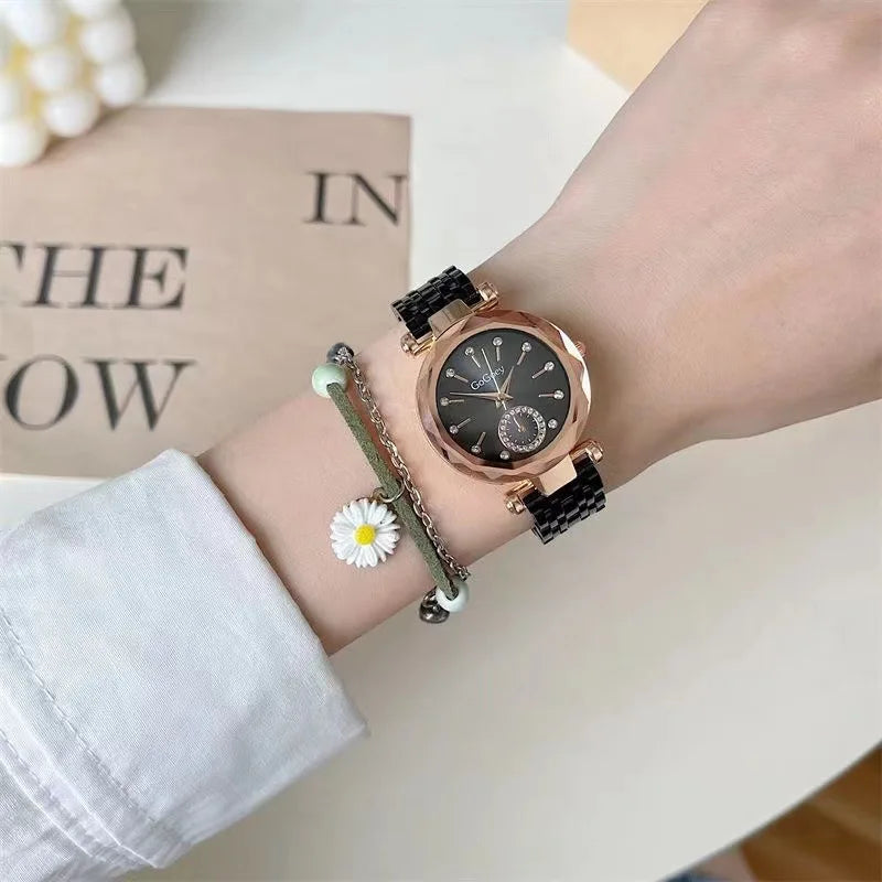 2025 New Brand Women Watches Fashion Steel Ladies Quartz Watch Reloj Mujer Marcas Famosas De Lujo gift Wristwatch Dropshipping