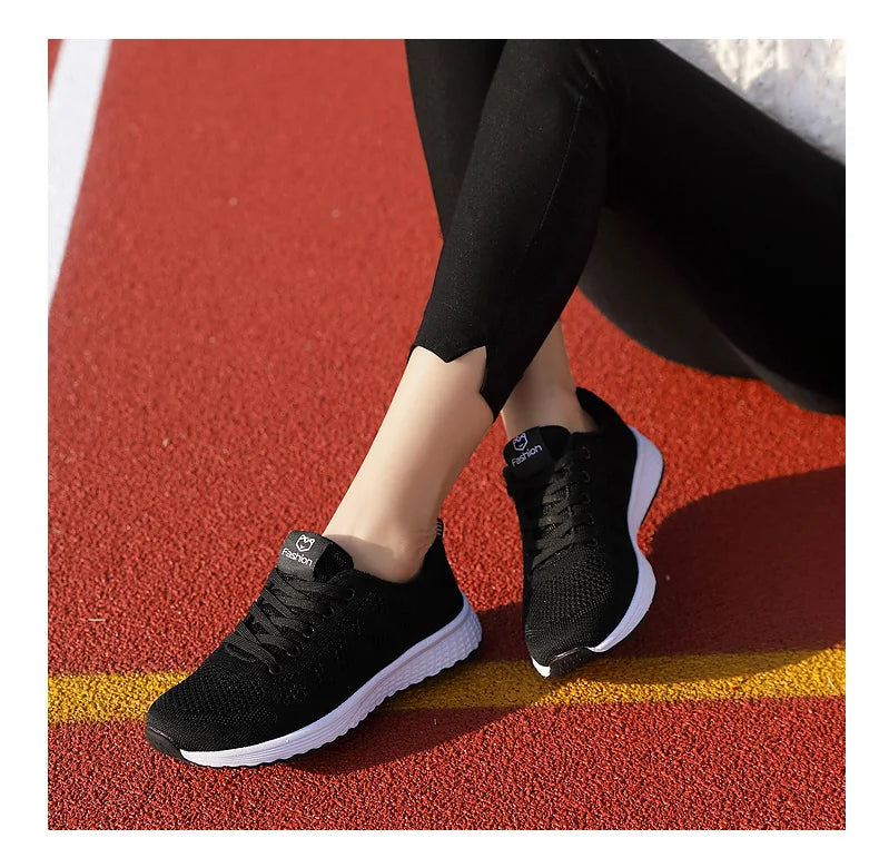 2024 Women Sport Shoes Fashion Platform Sneakers Ladies Spring Winter Flats Running Shoes for Woman