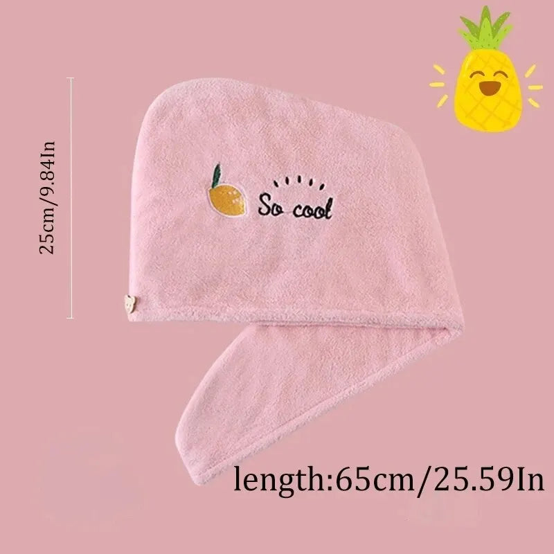 1pc Quickly Dry Hair Hat Super Absorbent Soft Bathroom Women Head Towels Girls