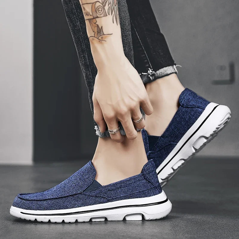 Men's Canvas Shoes Outdoor Casual Denim Vulcanize Shoes Fashion Luxury Style Designer Breathable Men Sneakers Loafers