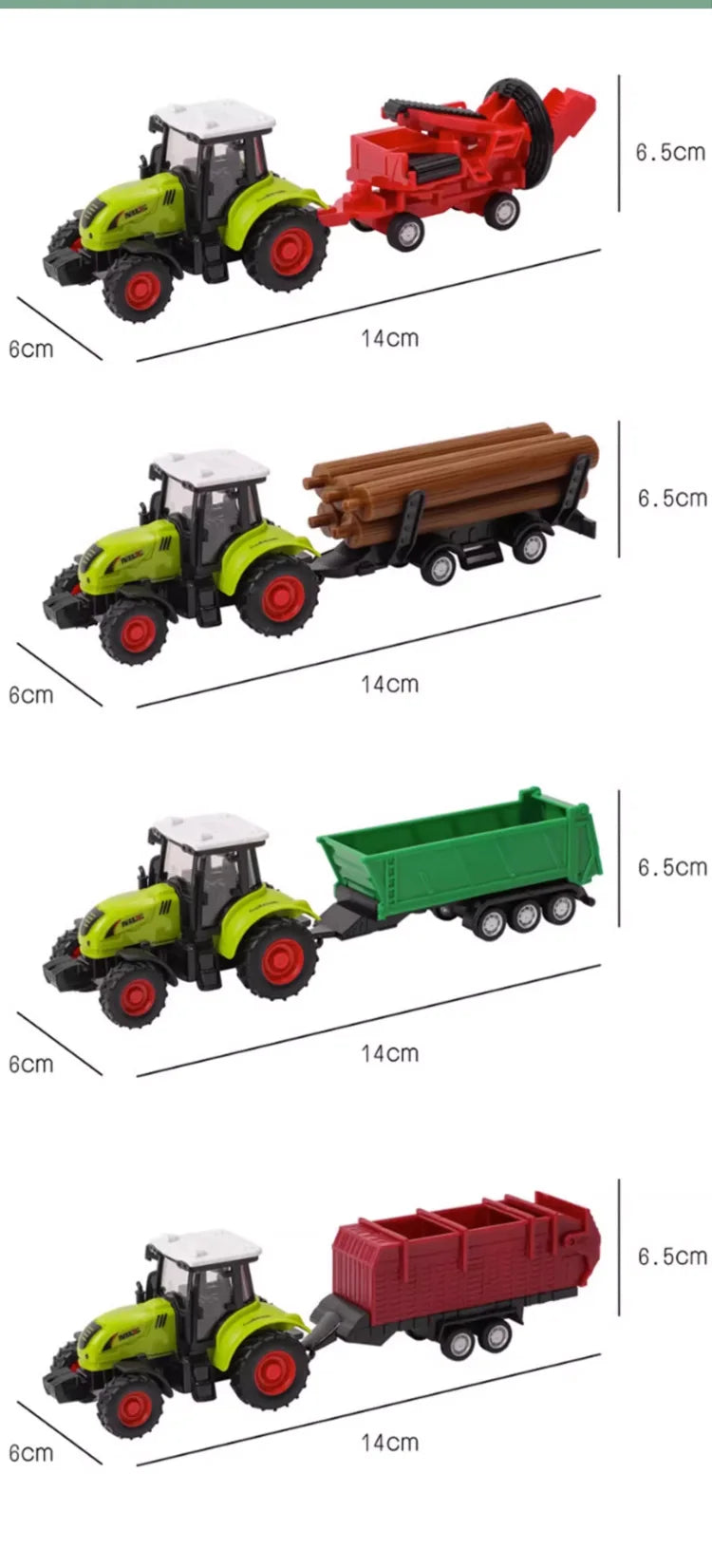 Tractor Inertia Car Farm Tractor Truck Transport Pulverizer Model Baby Car Boy Toy Engineering Car Childrens Educational Toys