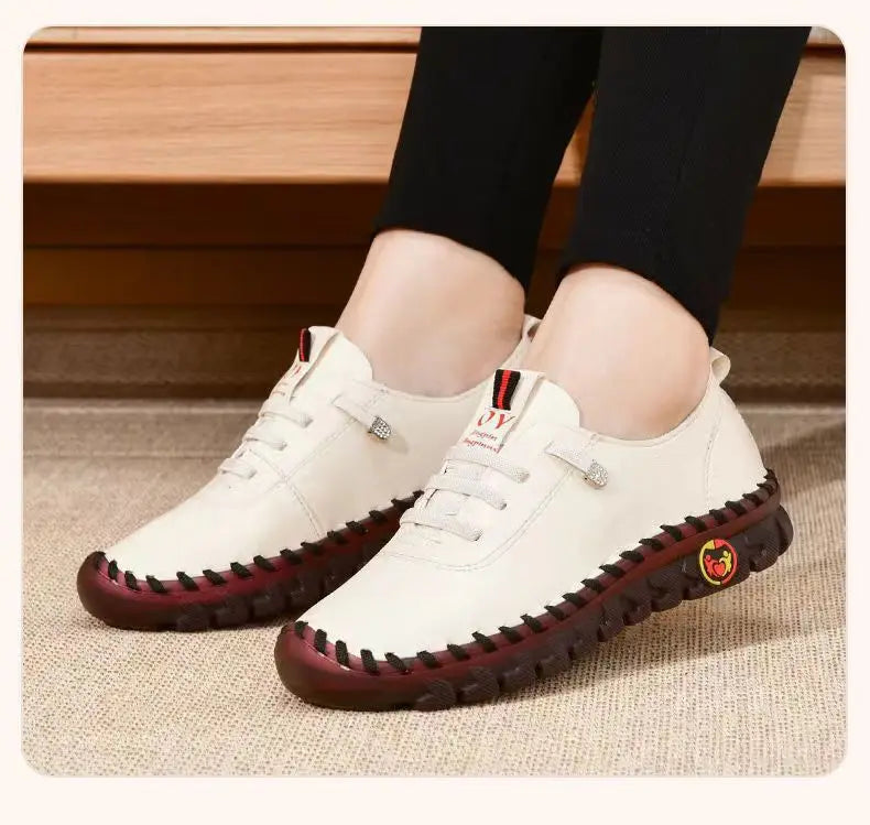 2023 Women's Flat Shoes New Orthopedic Loafers Woman Moccasins Stitched Slip On Ballet Flats For Women Nurse Shoes Medical