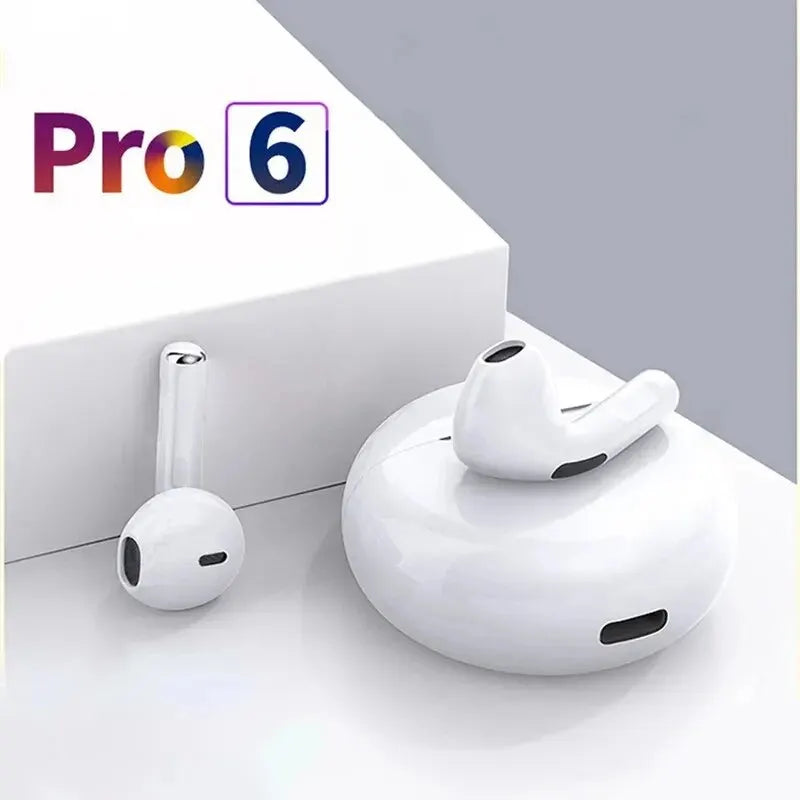 Air Pro 6 TWS Wireless Earbuds - In-Ear Bluetooth Headset w/ Mic for Xiaomi