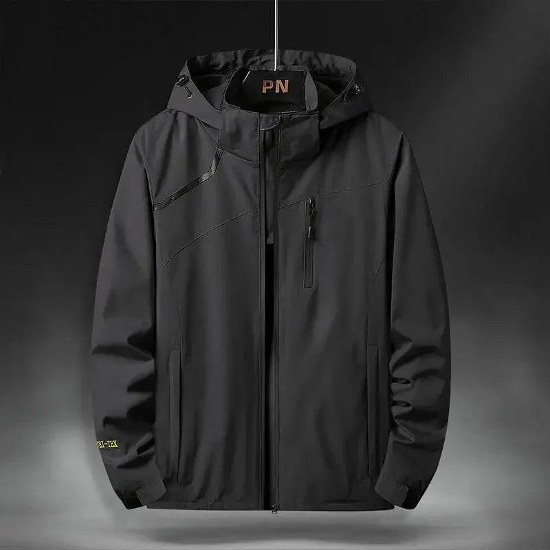 Men's Plus Size Windbreaker - 5XL-7XL Windproof Rainproof Jacket for Winter