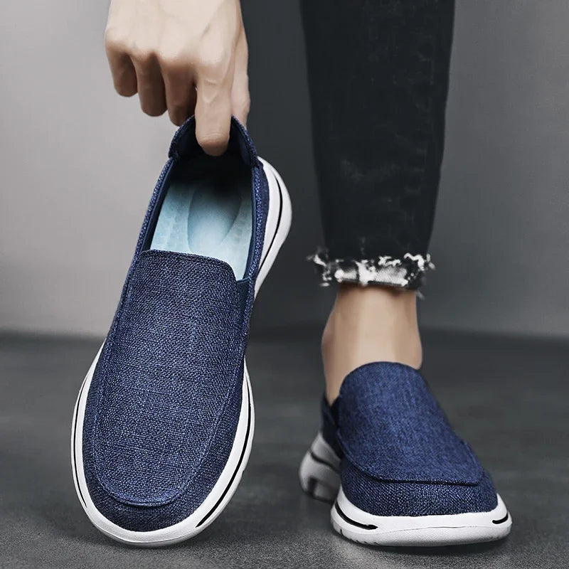 Men's Canvas Shoes Outdoor Casual Denim Vulcanize Shoes Fashion Luxury Style Designer Breathable Men Sneakers Loafers