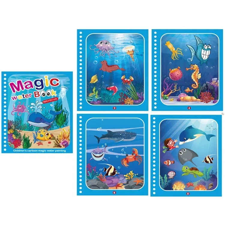 NEW Kids Magic Water Drawing Books Coloring Books Painting Toys for Kids Birthday Christmas New Year Gift for Boys and Girls