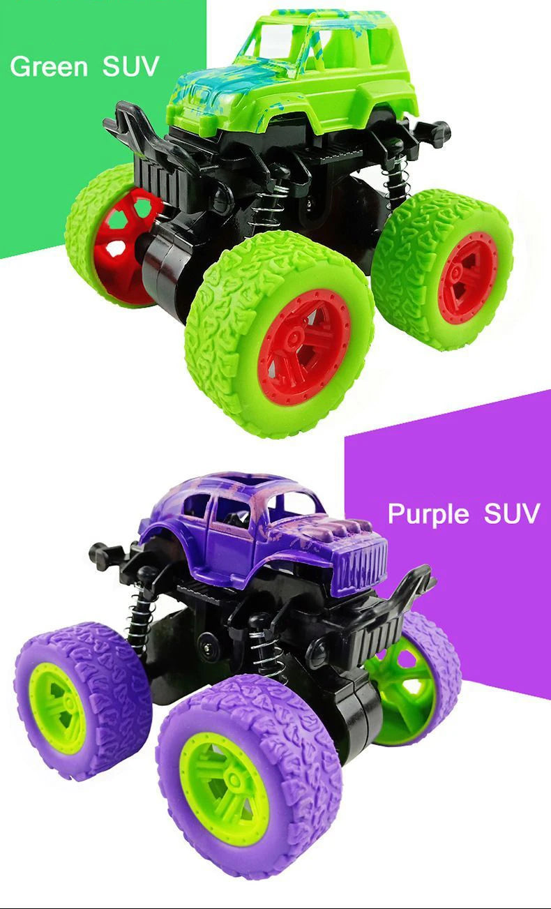 Inertial Off-Road Vehicle Toy Super Fall Resistant Climbing Car Model Car Children's Four-Wheel Drive Toy 360 Degree Rotation