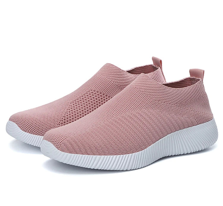 2024 New Fashion Sneakers For Women Casual Shoes Comfortable Soft Sneakers Women Slip On Sock Shoes For Women Ladies Flat Shoes