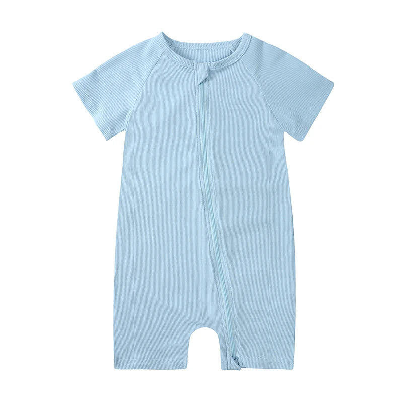 2025 Spring Newborn Baby Boy Romper Thicken Bamboo Infant Clothes Long Sleeve Ribbed Bodysuit Kid Girl Jumpsuit Sleeper Pajamas