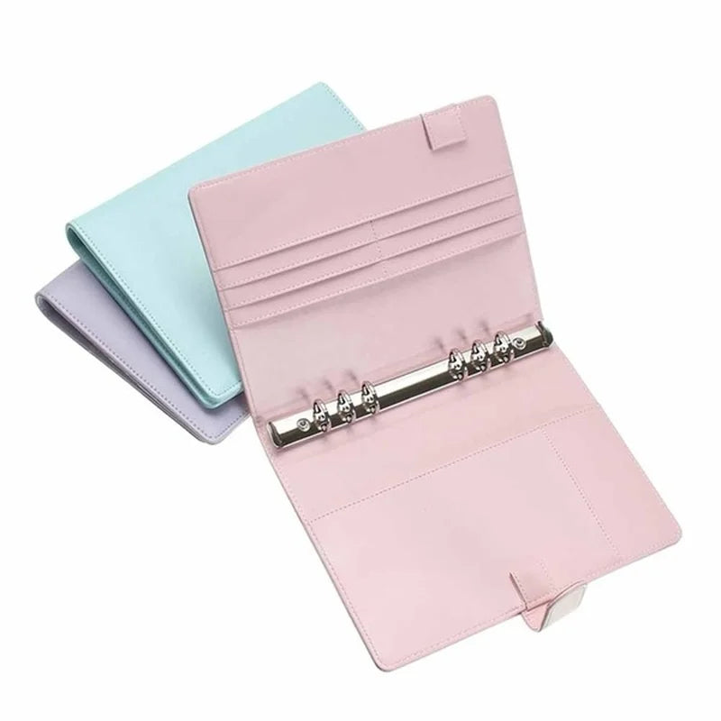 Vintage Refillable Leather Notebook–Ring Binder File Folder for Office & Notes