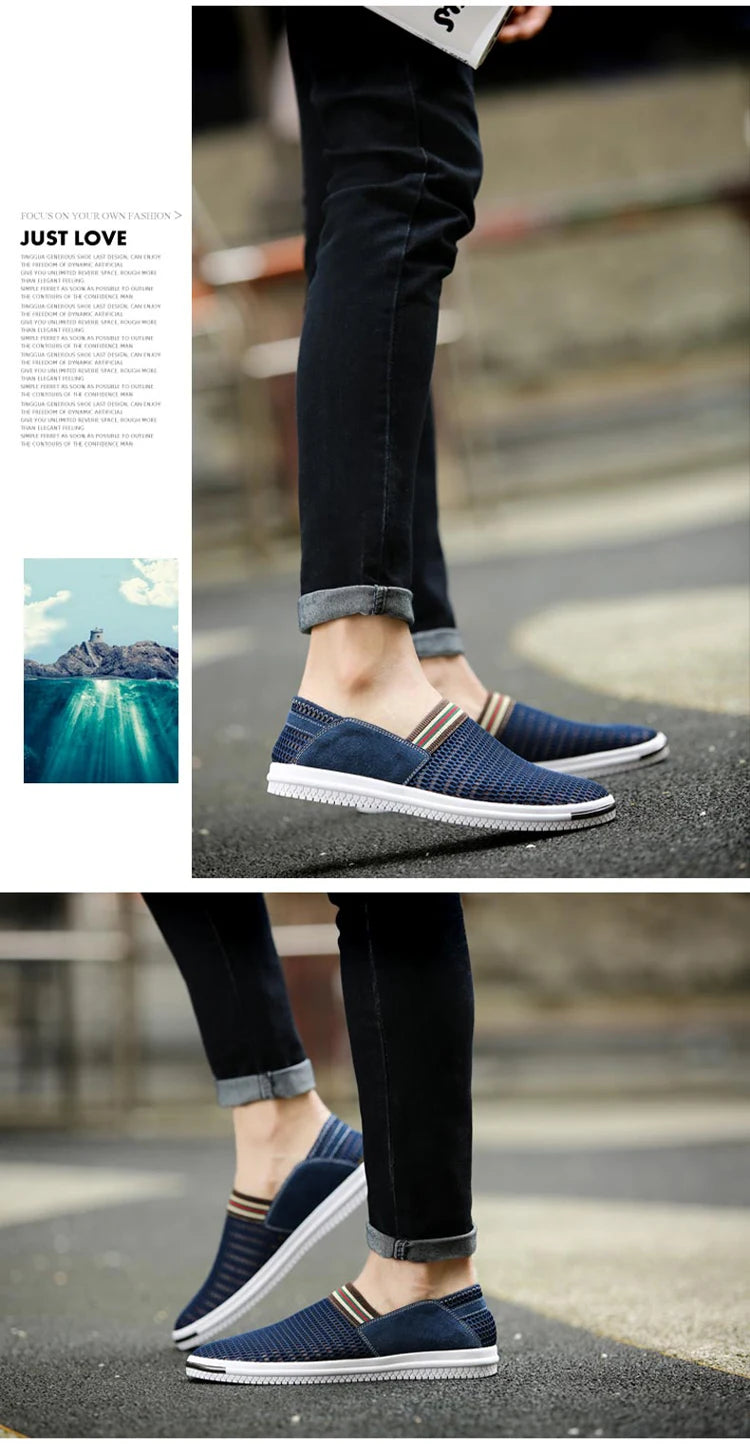 2023 Summer New  Men's   Fashion Trend Breathable Comfortable Lightweight Casual Flat Shoes