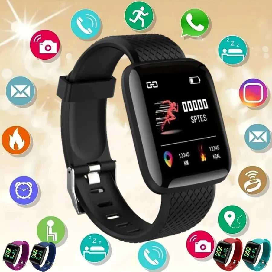 Multifunction Smart Watch D13 - Message, Music, Steps, Calories, Alarm for All Ages