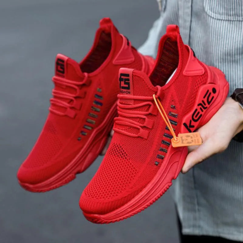 Spring White Casual Shoes Breathable Non-slip Walking Sneakers Men Shoes Outdoor 2025 Comfortable Fashion Lace Up Running Shoes